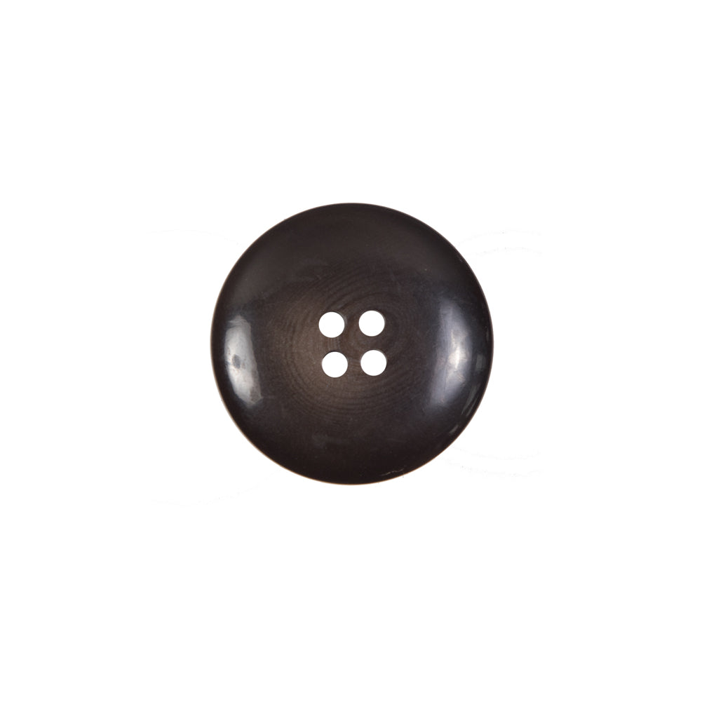Matte Brown Plastic 4-Hole Button - 24L/15mm Detail