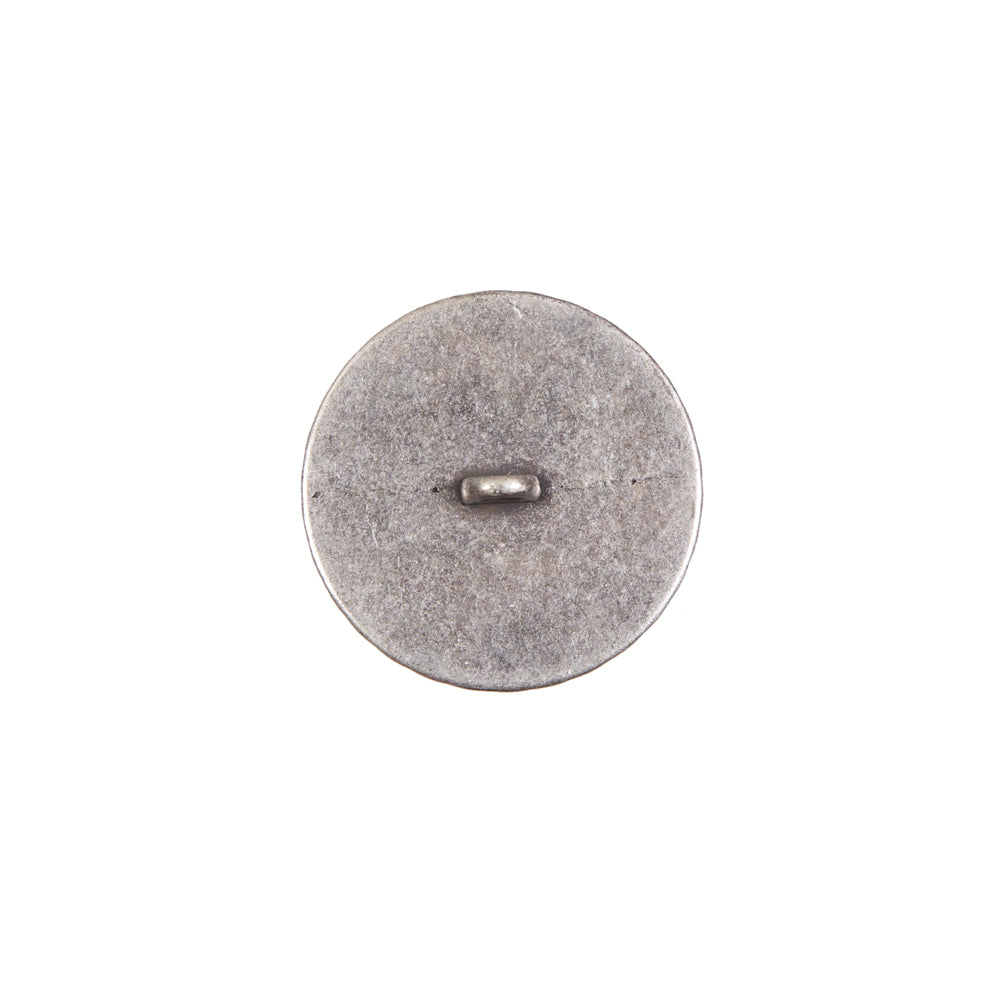 Silver Metal Shank Back Button - 24L/15mm Detail