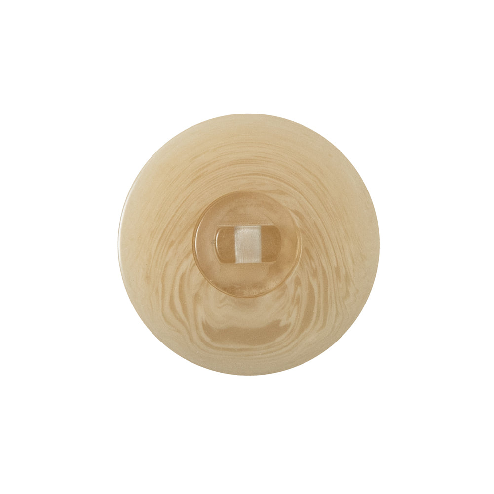 Beige Domed Shank Back Button - 36L/23mm Detail