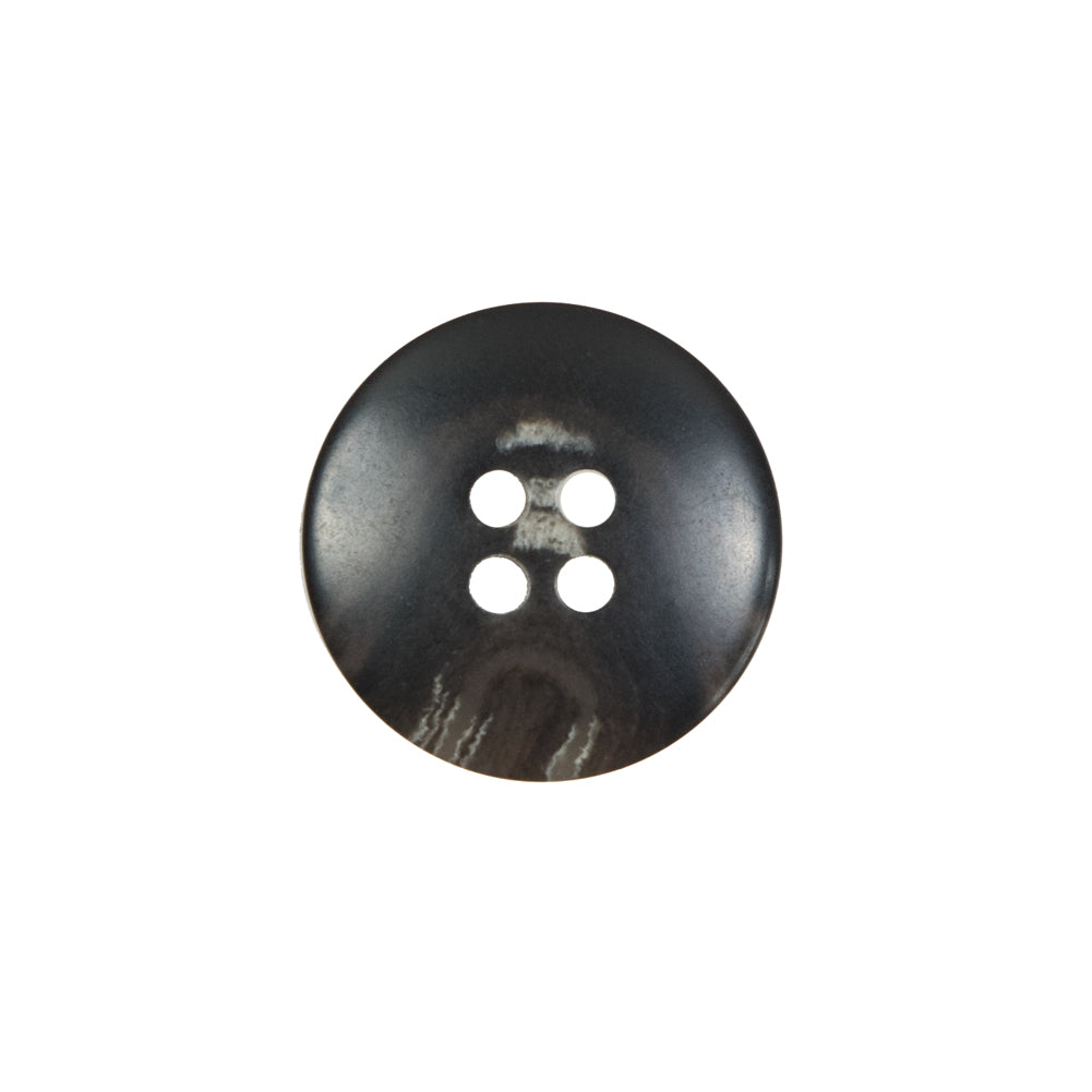 Black and Brown Plastic 4-Hole Button - 30L/19mm Detail