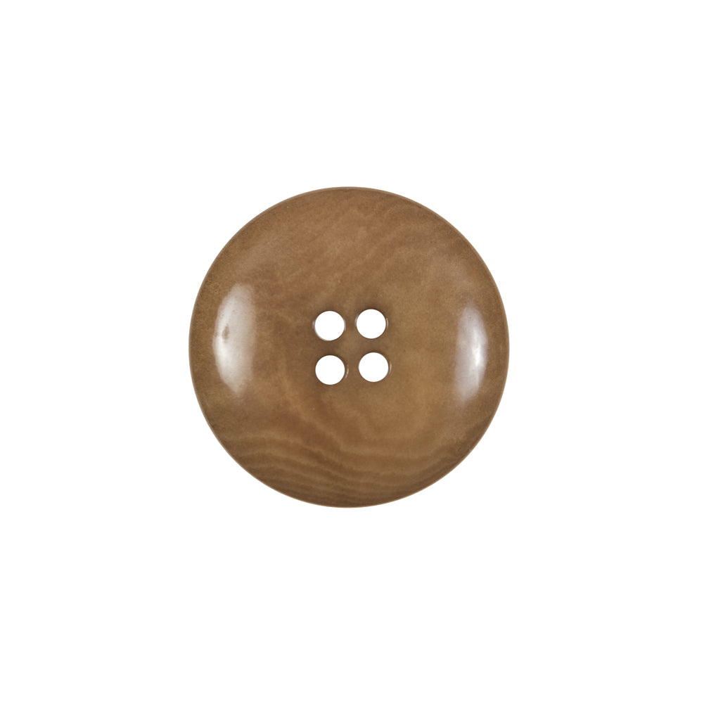 Dark Tan Horn 4-Hole Button - 30L/19mm Detail