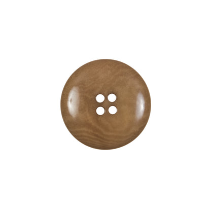 Dark Tan Horn 4-Hole Button - 28L/18mm Detail