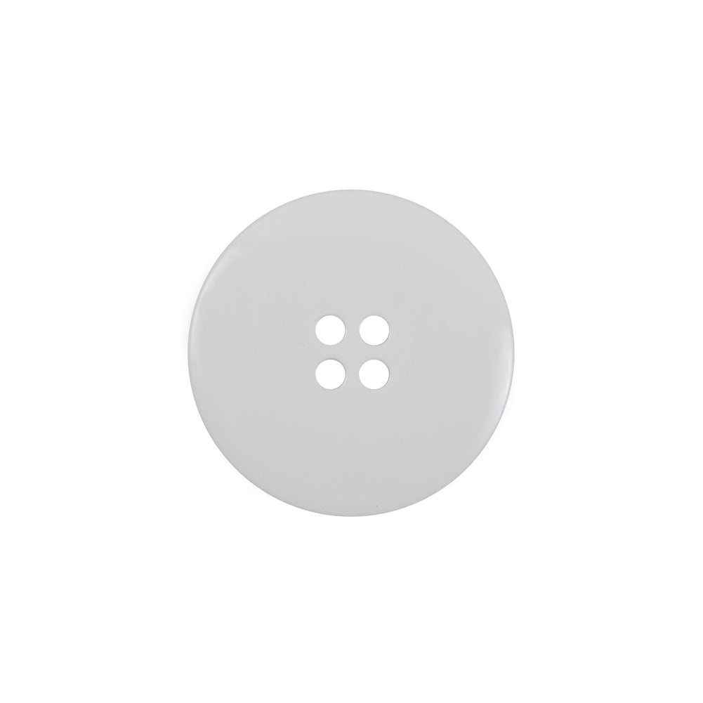 White Plastic 4-Hole Button - 32L/20mm Detail