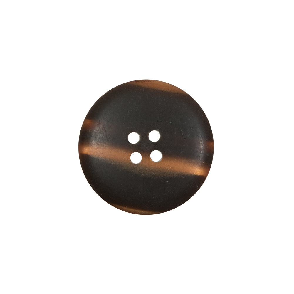 Italian Metallic Bronze Etched 4-Hole Button - 32L/20mm Detail