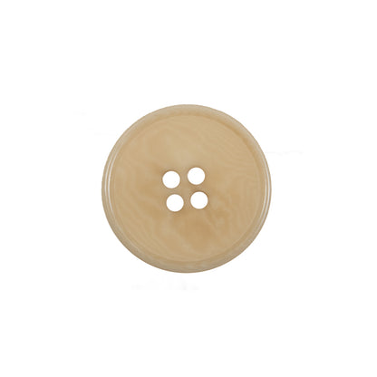 Light Tan Horn 4-Hole Button - 32L/20mm