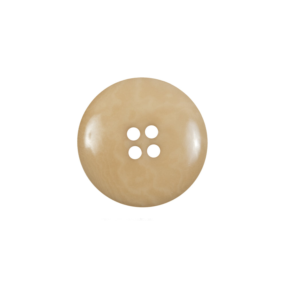 Light Tan Horn 4-Hole Button - 28L/18mm Detail