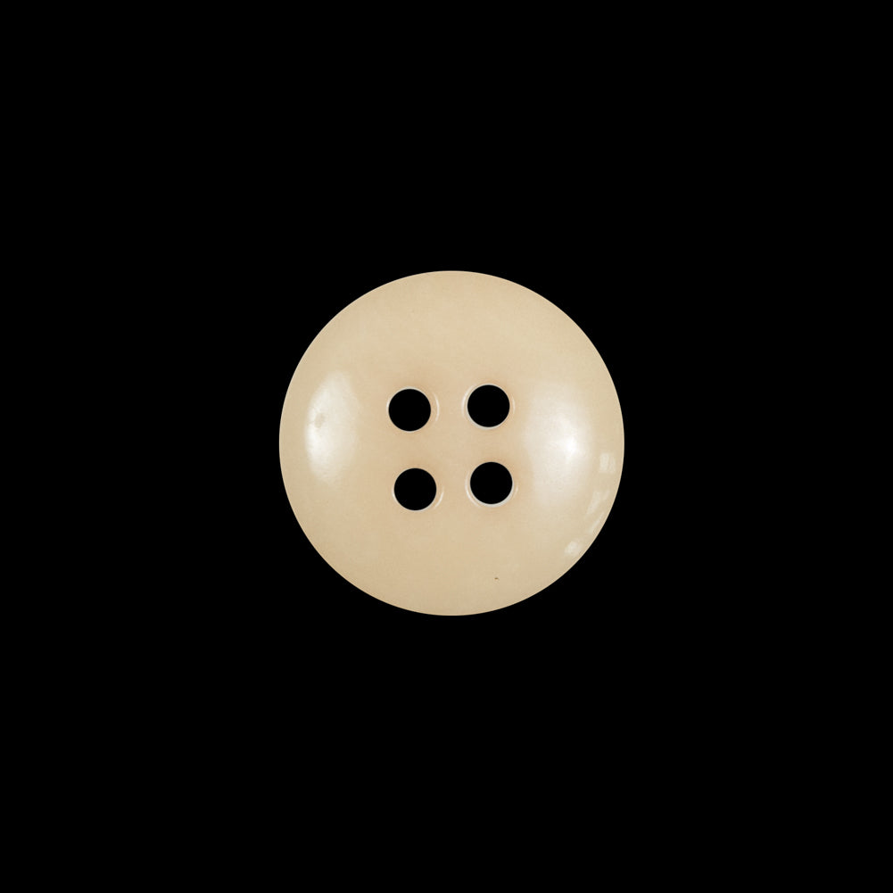 Light Tan Horn 4-Hole Button - 24L/15mm - Detail