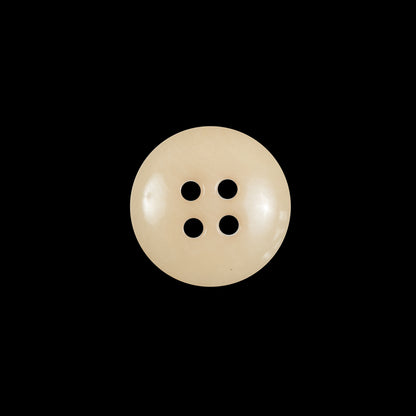 Light Tan Horn 4-Hole Button - 24L/15mm - Detail