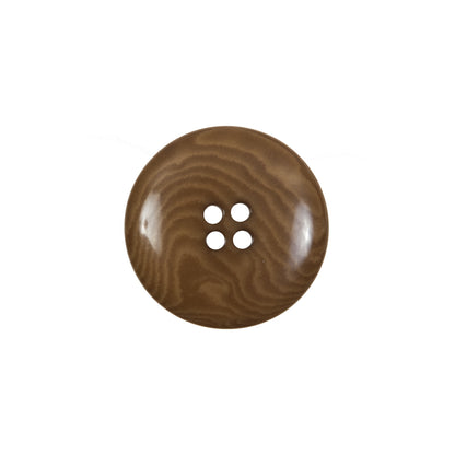 Dark Caramel Horn 4-Hole Button - 32L/20mm Detail