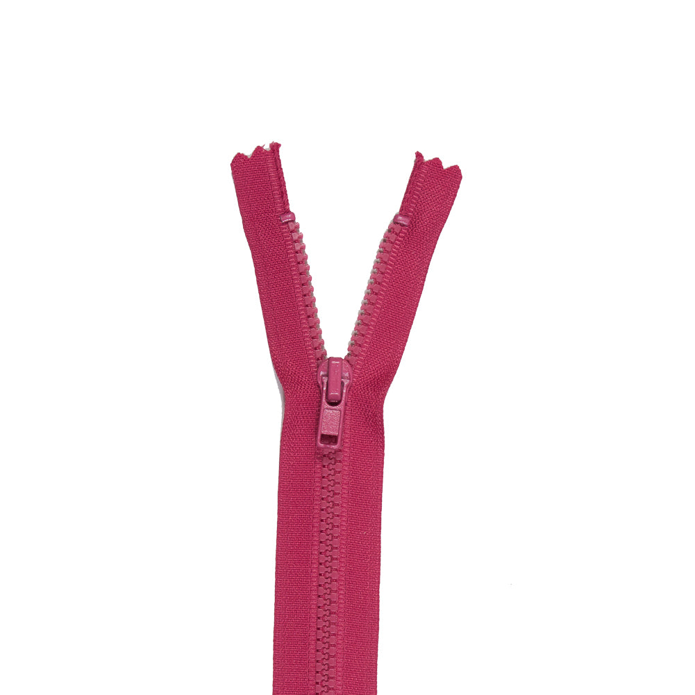 Raspberry Sorbet Closed Bottom Plastic Molded Zipper - 6.5"