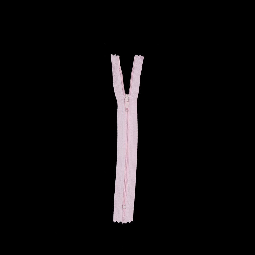 Cradle Pink Regular Zipper with Nylon Coil - 7" Detail