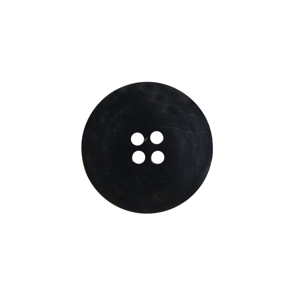 Black Plastic 4-Hole Button - 28L/18mm Detail