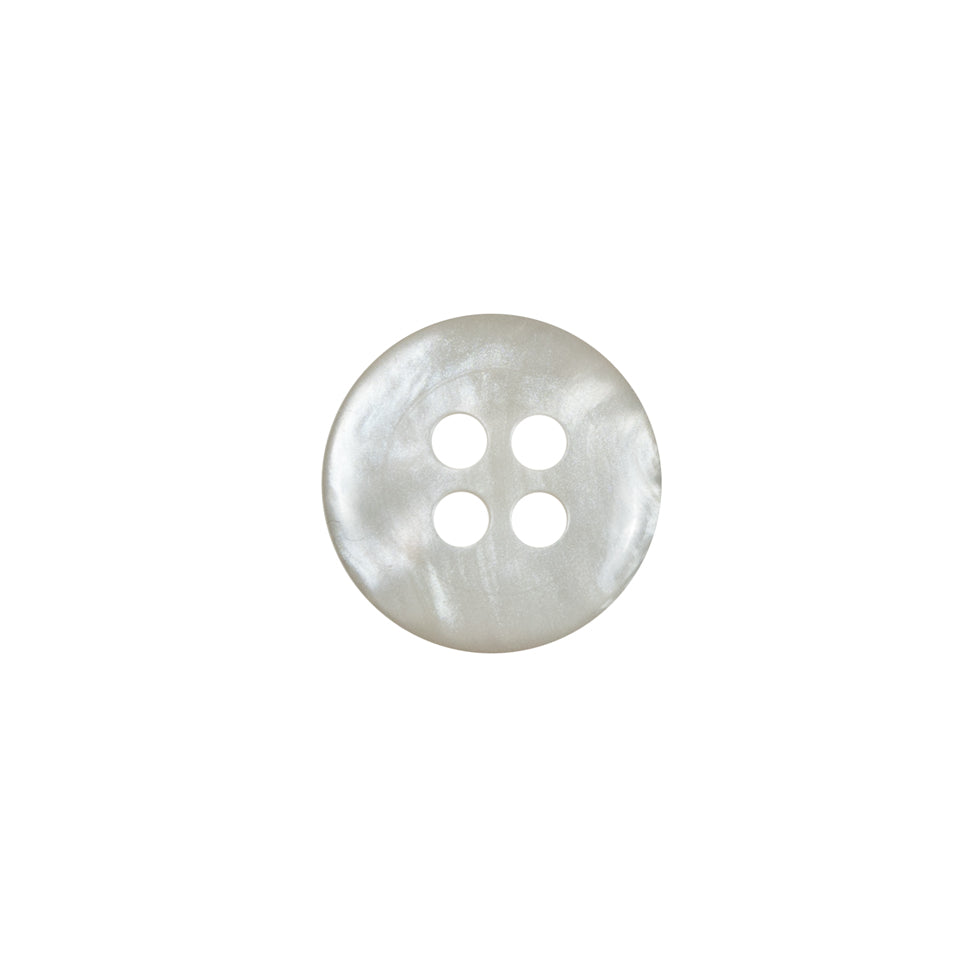 Gray Iridescent Plastic 4-Hole Button - 20L/12.5mm - Detail