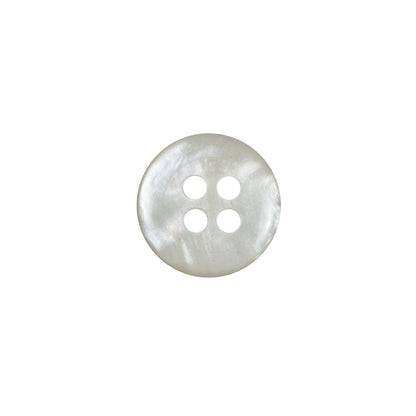 Gray Iridescent Plastic 4-Hole Button - 20L/12.5mm - Detail