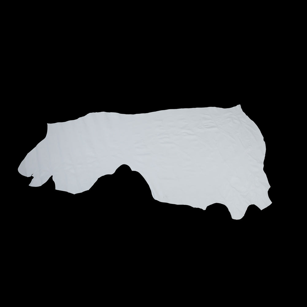 Medium White Doral Half Cow Leather Hide