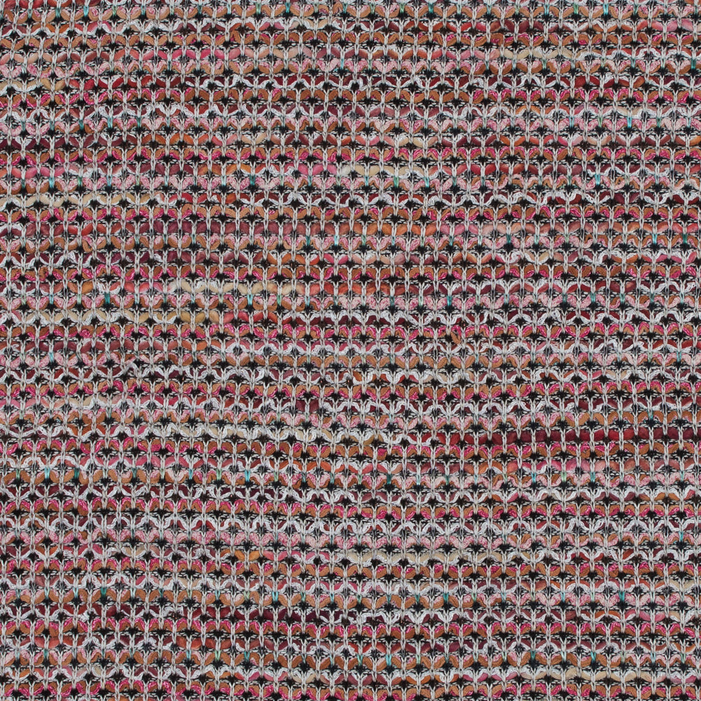 Italian Pink and Orange Blended Wool Knit