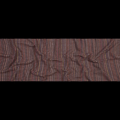 Red and Pink Woven Wool Tweed Folded