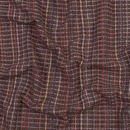 Red and Pink Woven Wool Tweed