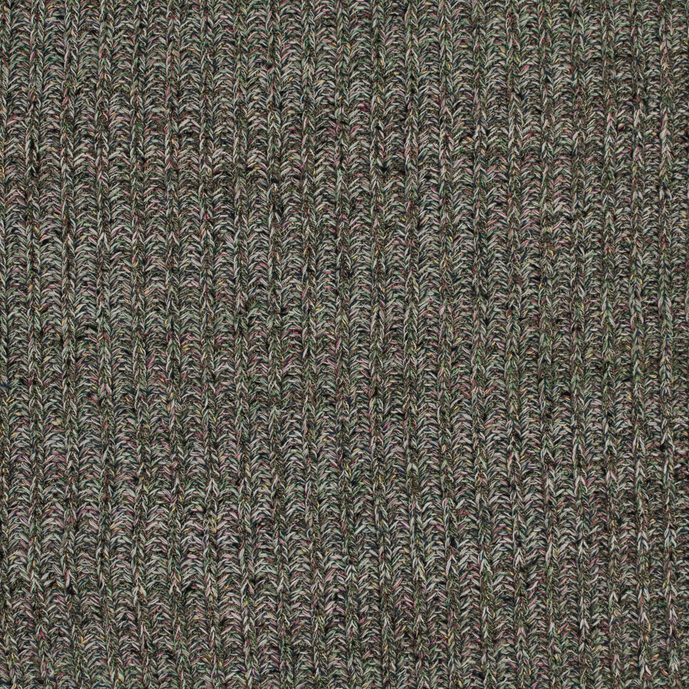 Italian Green and Pink Chunky Wool Knit