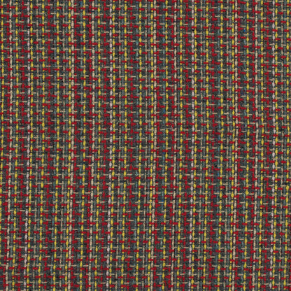 Red, Green and Yellow Woven Wool Tweed