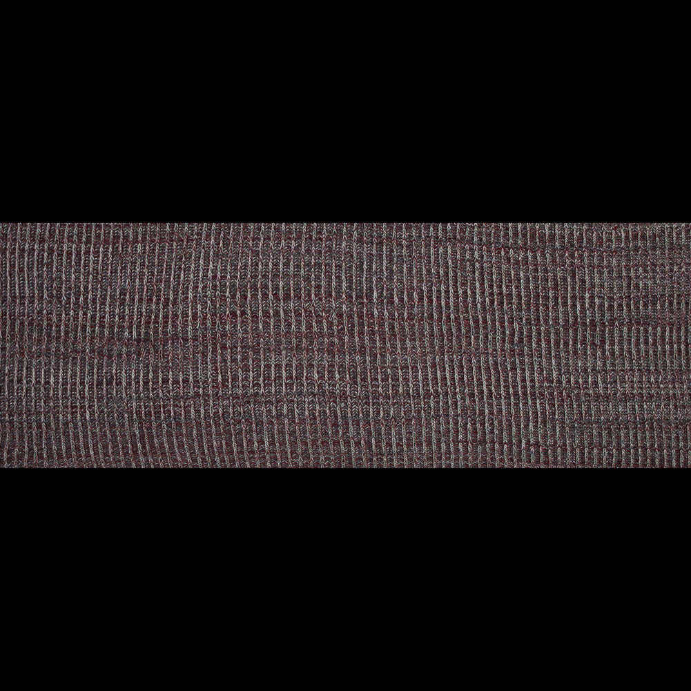 Italian  Red, Green and Gray Chunky Wool Knit Folded