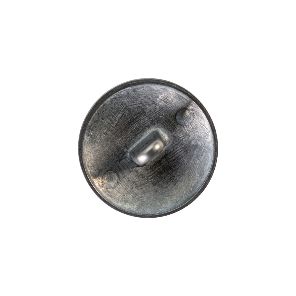 Italian Gray Metal Shank Back Button - 32L/20mm Detail