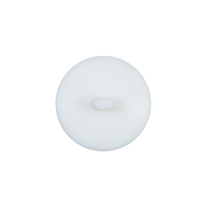 Italian White Plastic Shank Back Button - 32L/20mm Detail