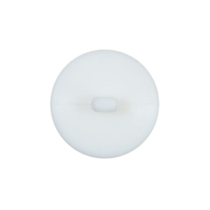 Italian White Plastic Shank Back Button - 36L/23mm Detail