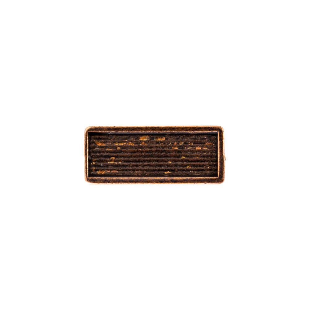 Bronze Metal Toggle Button - 0.25" x 0.5" - Detail - Image 3 of 4