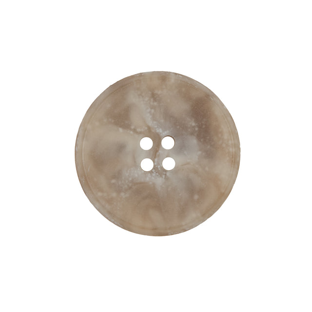 Beige Marbled Plastic 4-Hole Button - 36L/23mm