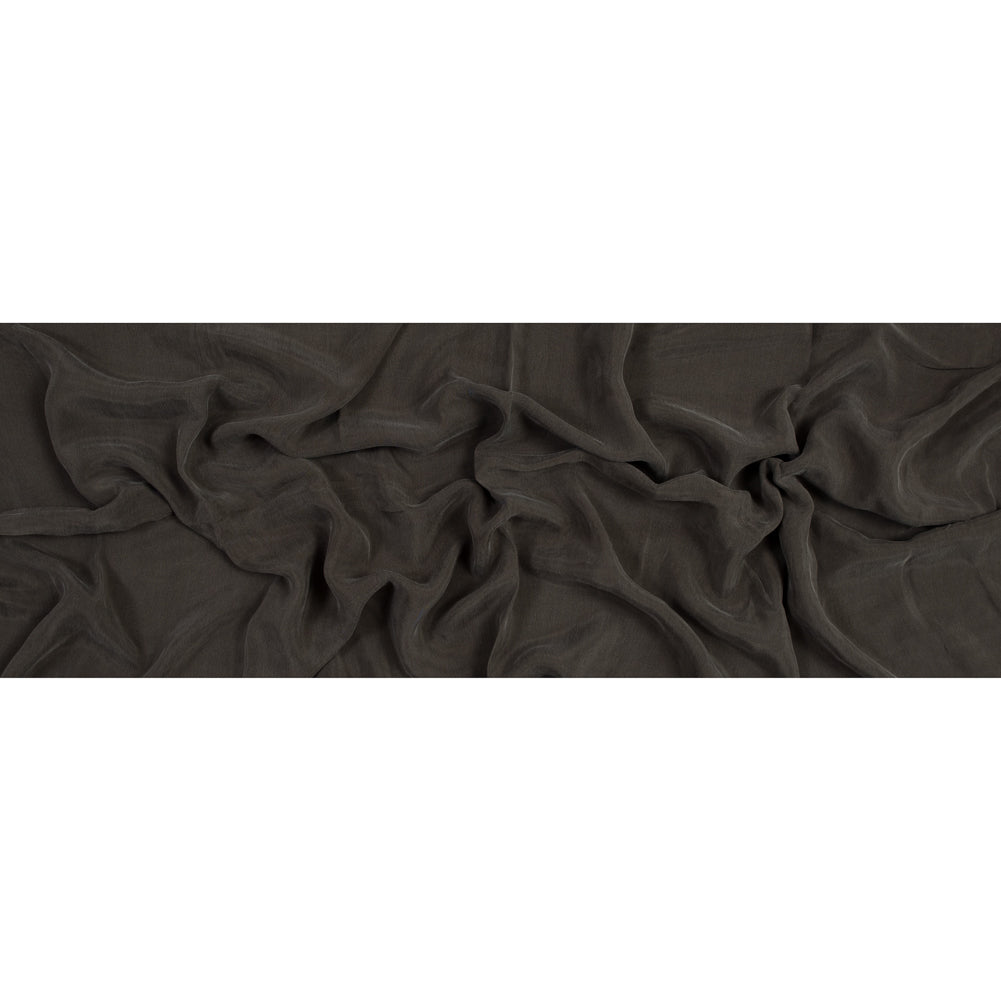 Dusty Olive Cupro Plain Dyed Certified Vegan Fabric Folded