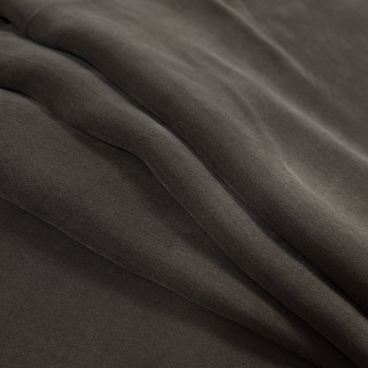 Dusty Olive Cupro Plain Dyed Certified Vegan Fabric Detail