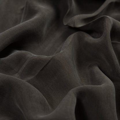 Dusty Olive Cupro Plain Dyed Certified Vegan Fabric Full