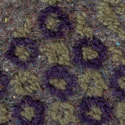 Italian Green and Purple Pattern Play Chunky Wool Knit Full