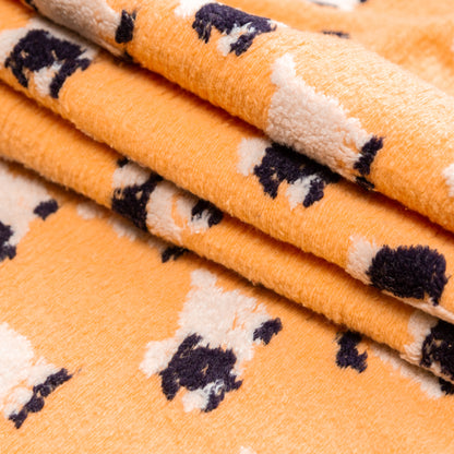 Italian Creamsicle Sheep-Filled Chunky Knit Folded