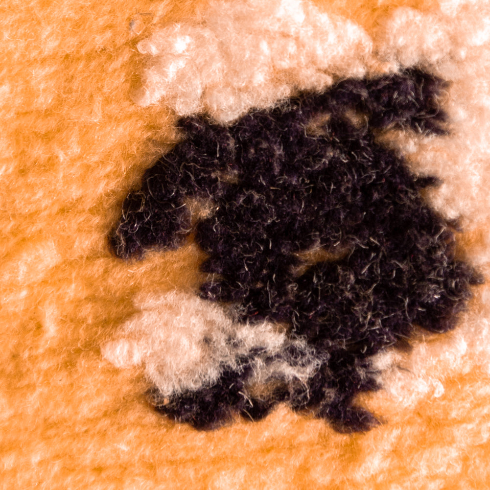 Italian Creamsicle Sheep-Filled Chunky Knit Detail