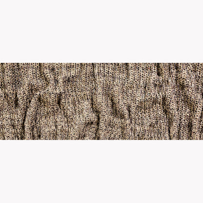 Italian Taupe and Burgundy Chunky Wool Knit Folded