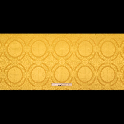 Antique Gold Ecclesiastical Jacquard Folded