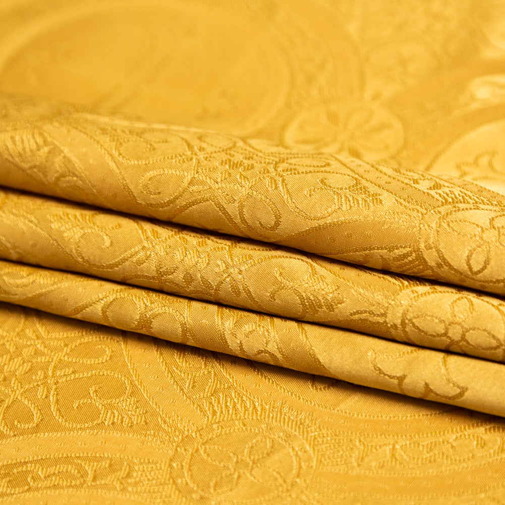 Antique Gold Ecclesiastical Jacquard Detail