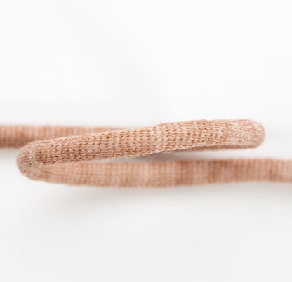 Italian Light Brown Wool Drawstring Trimming - 0.25" Detail