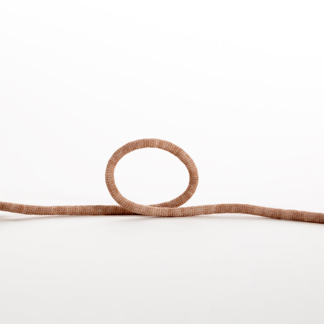 Italian Light Brown Wool Drawstring Trimming - 0.25"
