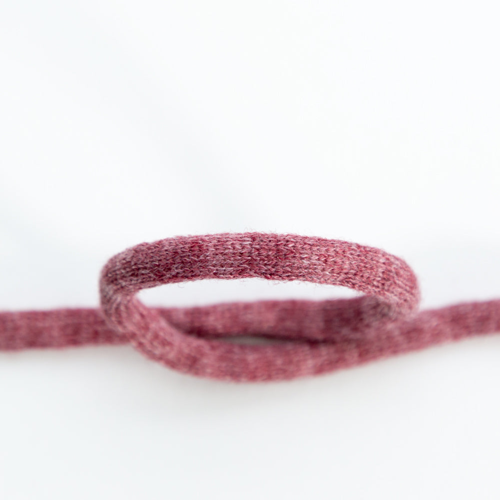 Italian Light Wine Wool Drawstring Trimming - 0.25" Detail