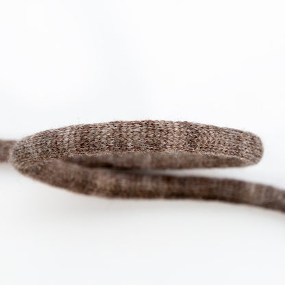 Italian Dark Brown Wool Drawstring Trimming - 0.25" Detail