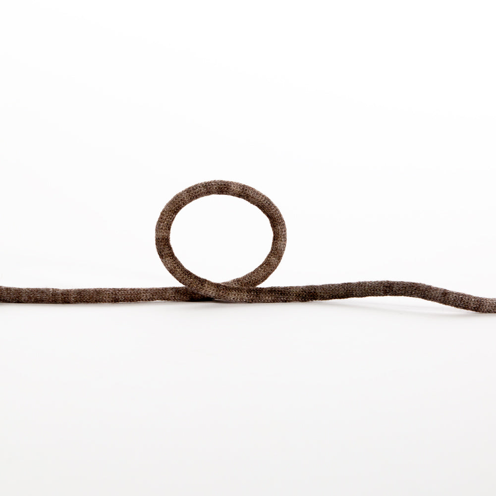 Italian Dark Brown Wool Drawstring Trimming - 0.25"