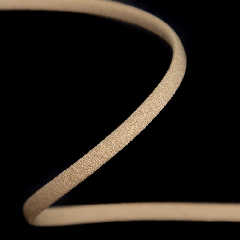 Italian Beige Tubular Elastic Cord - 0.125" Detail