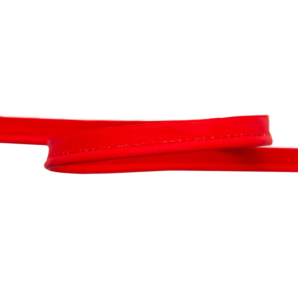 Italian Red Rubbery Cord with Lip - 0.375" Detail