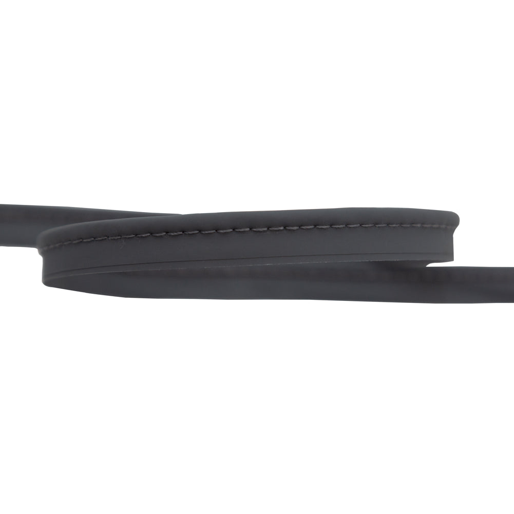 Italian Gray Rubbery Cord with Lip - 0.375" Detail