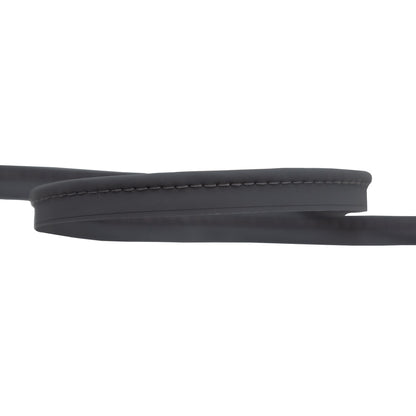 Italian Gray Rubbery Cord with Lip - 0.375" Detail