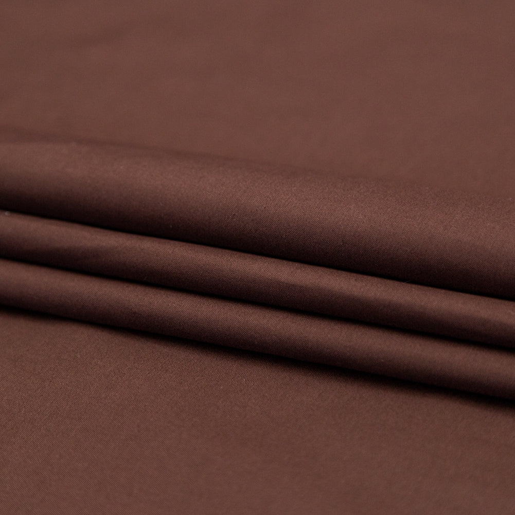 Chocolate Brown Cotton Twill Folded