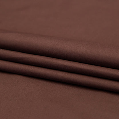 Chocolate Brown Cotton Twill Folded